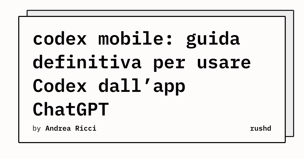 codex mobile: guida definitiva per usare Codex dall’app ChatGPT